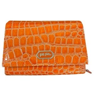 Folli Follie Orange‎ Croc-Embossed Wallet